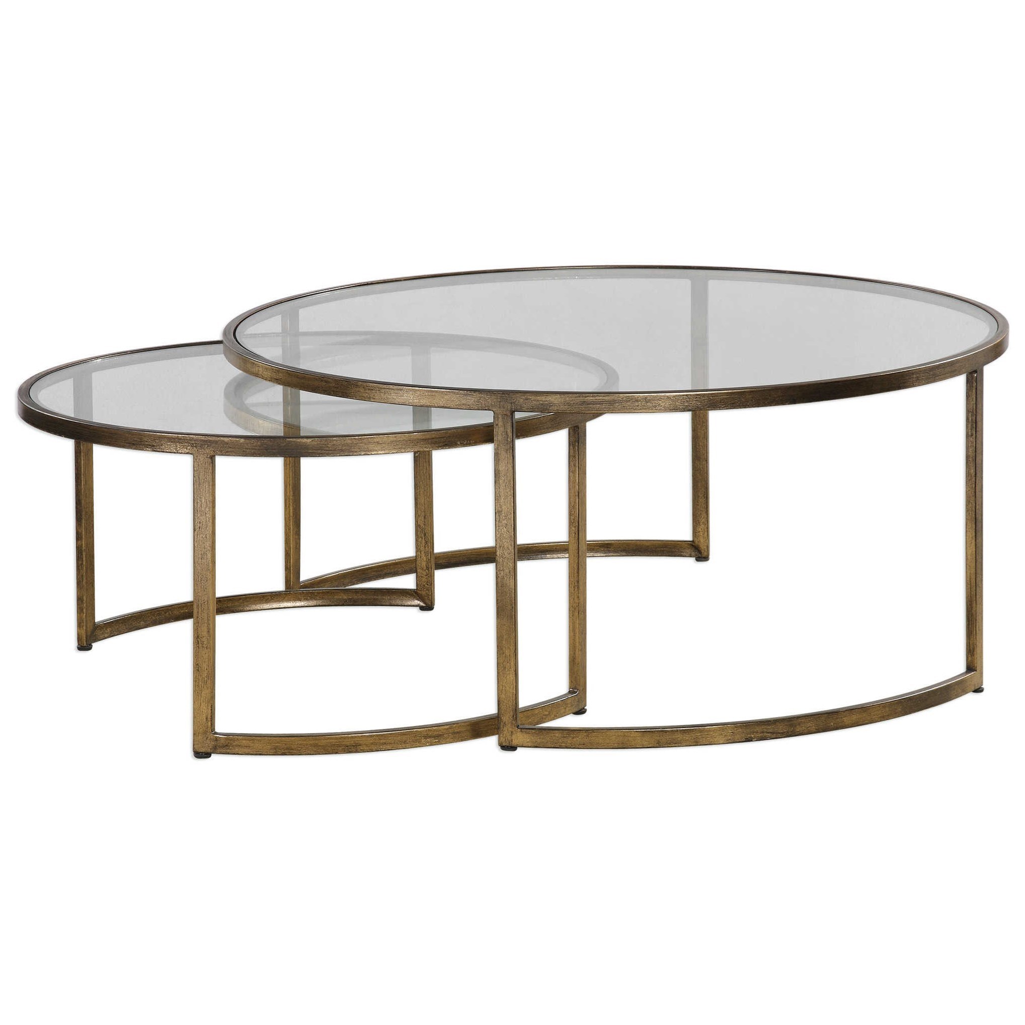 Uttermost Accent Furniture Occasional Tables Rhea Nested Coffee